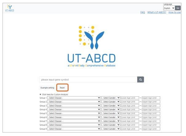 reset filter setting en